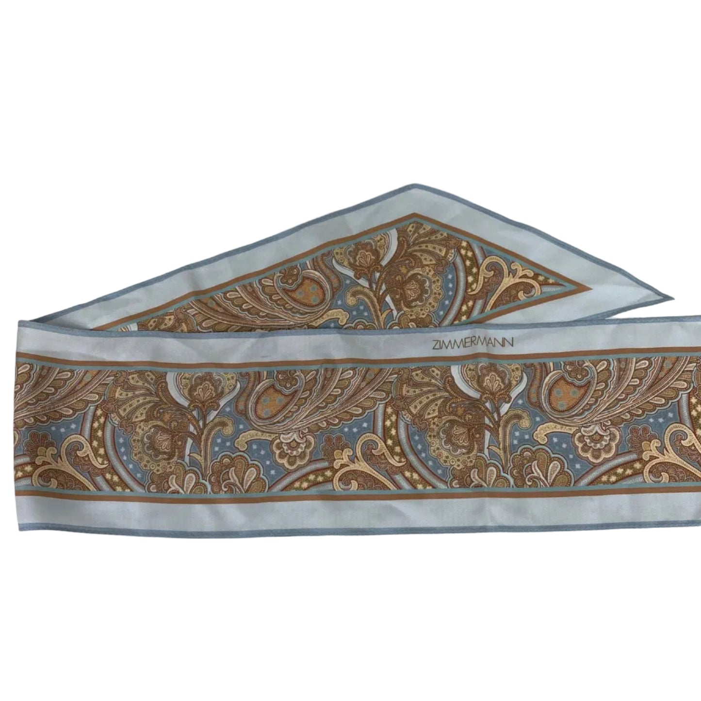 Lenço Zimmermann Estampa Azul e Bege