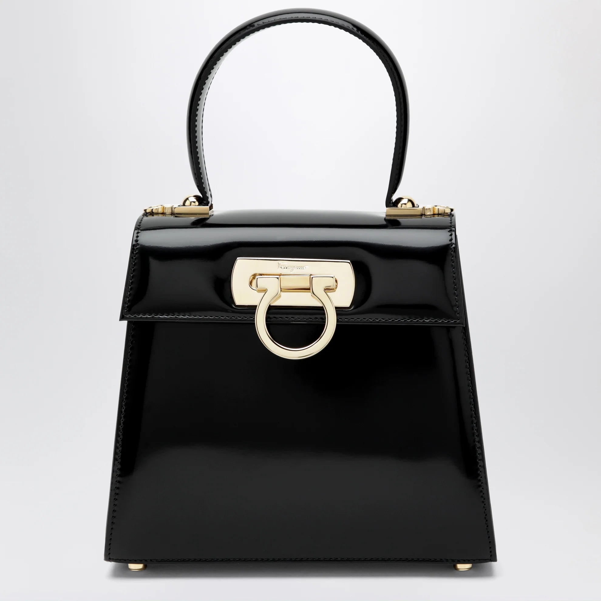Bolsas . Bolsa Ferragamo Small Iconic Top Handle Preta