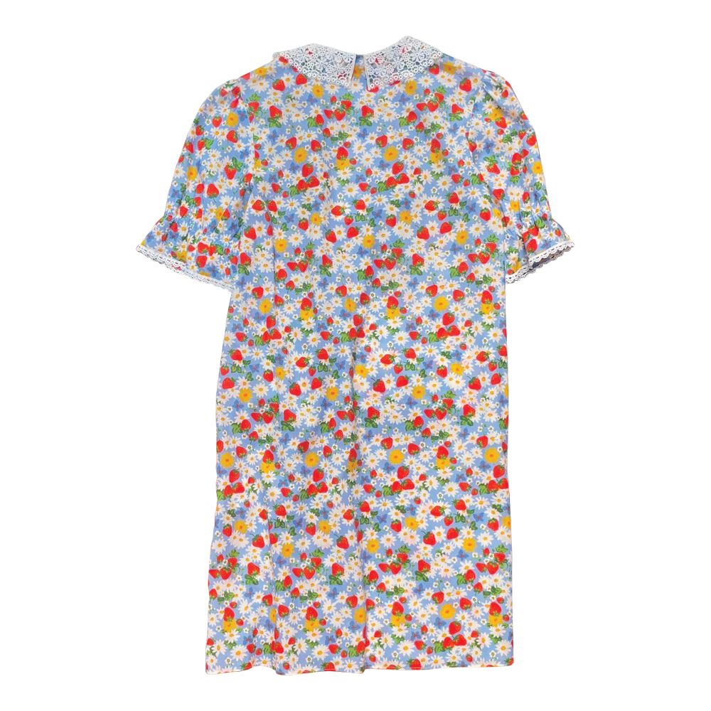 Vestido HVN Flores e Morangos Tam 34 Br