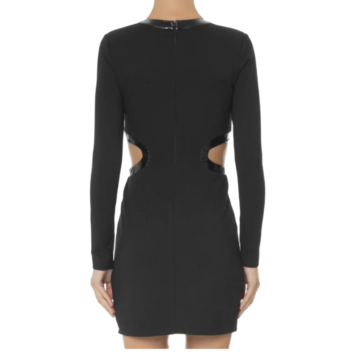 Vestido Staud Manga Longa Preto Tam M BR