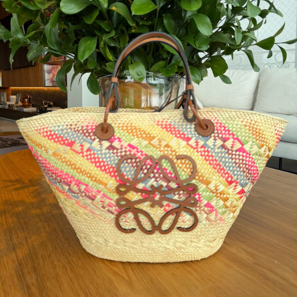 Bolsas . Bolsa Loewe Raffia Bege