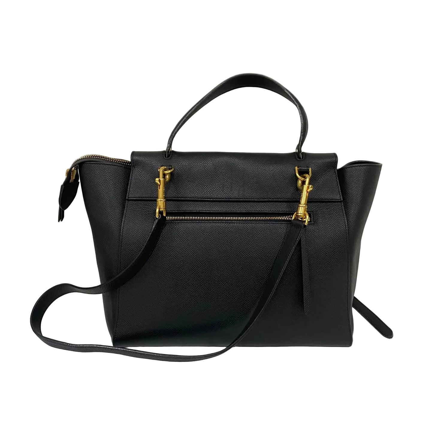 Bolsa Celine Belt Bag Couro Preta