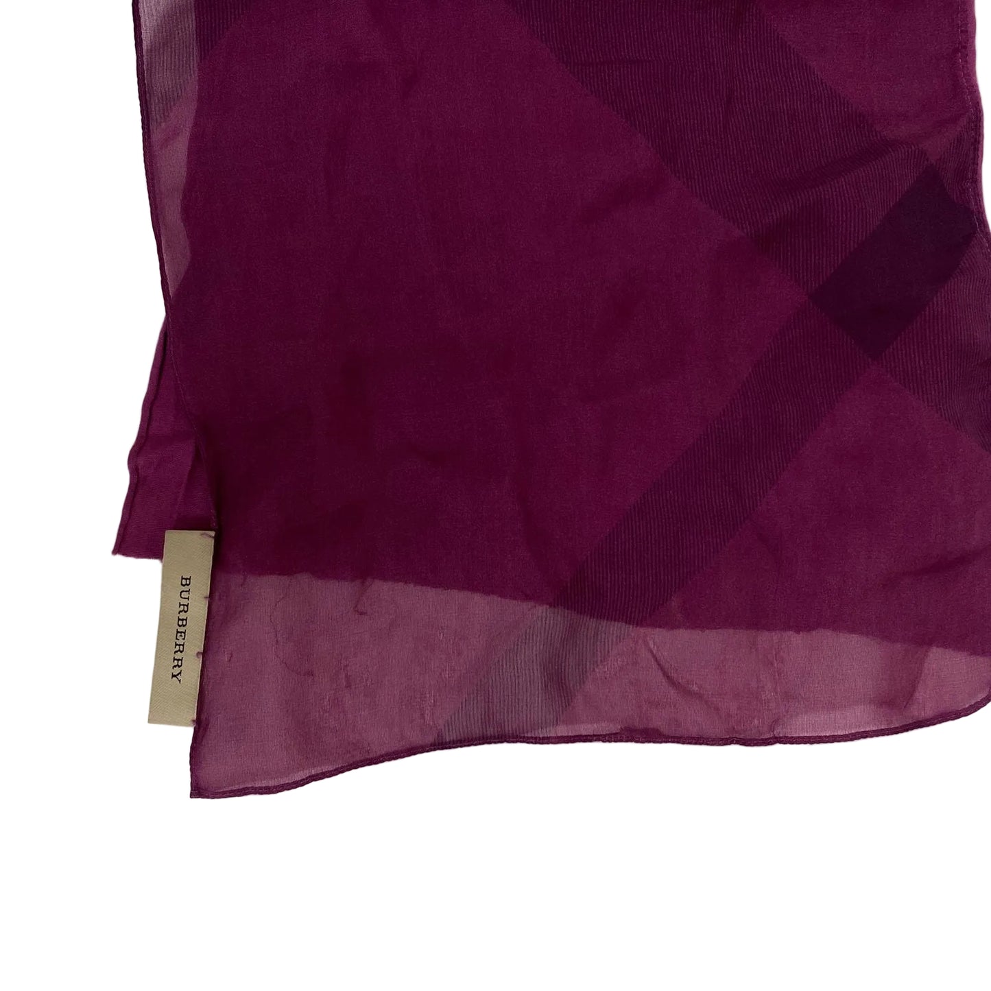 Lenço Burberry Estampado Roxo