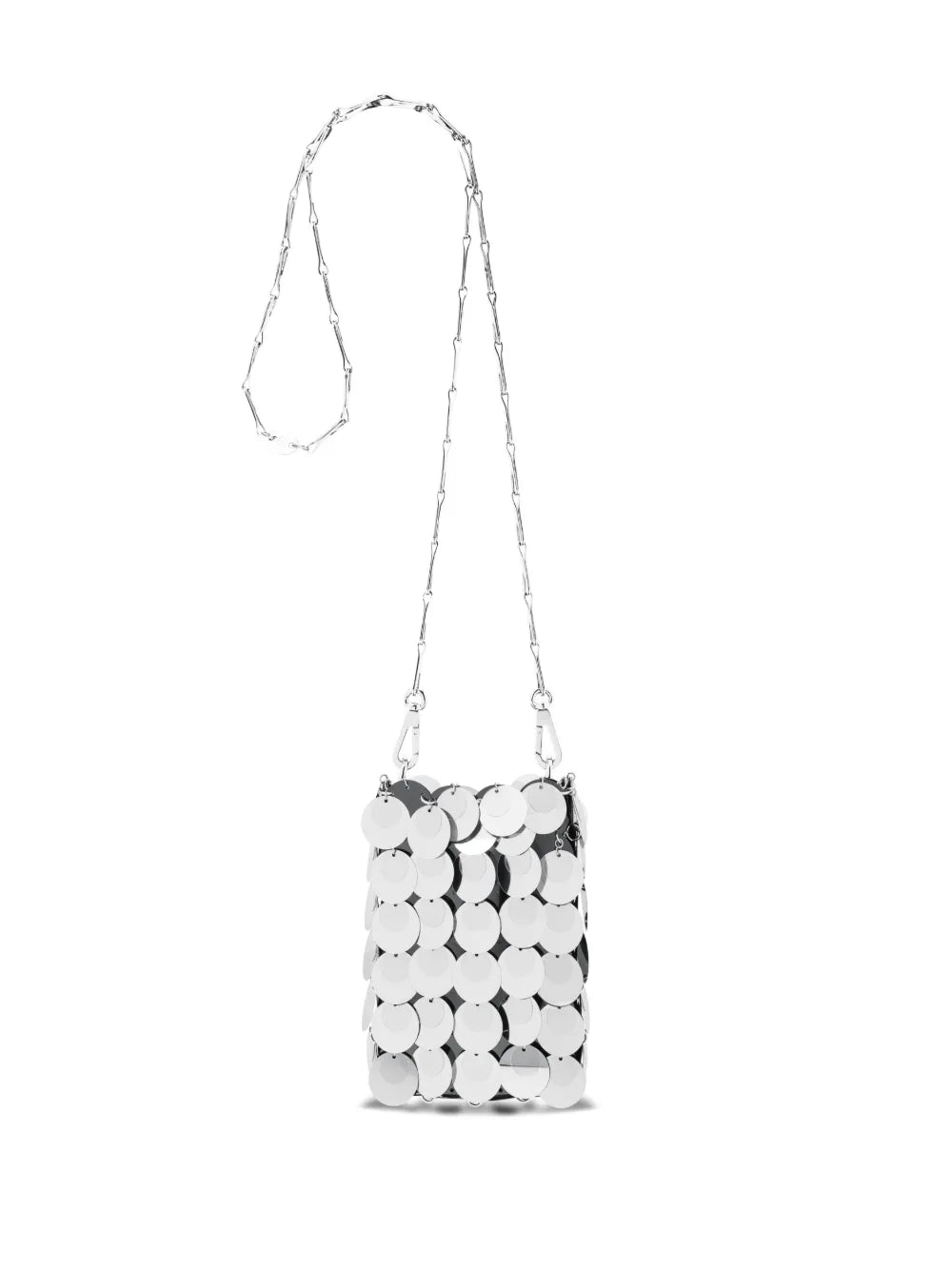 Bolsa Paco Rabanne Sparkle Hobo Prateada