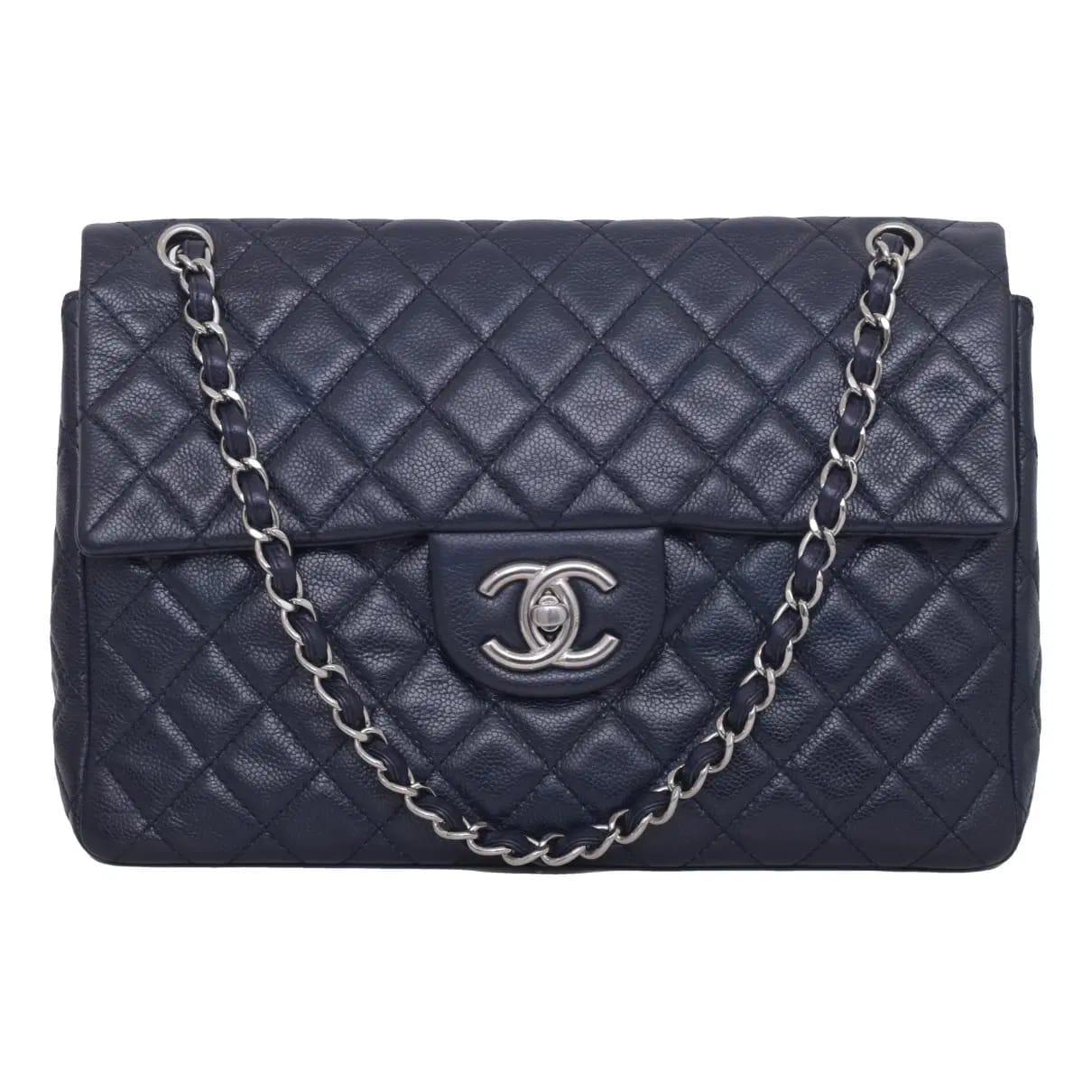 Bolsa Chanel Classic Flap Azul Marinho
