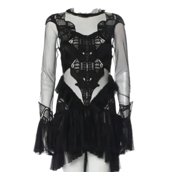 Vestido Jonathan Simkhai Preto Tule Tam 36 Br