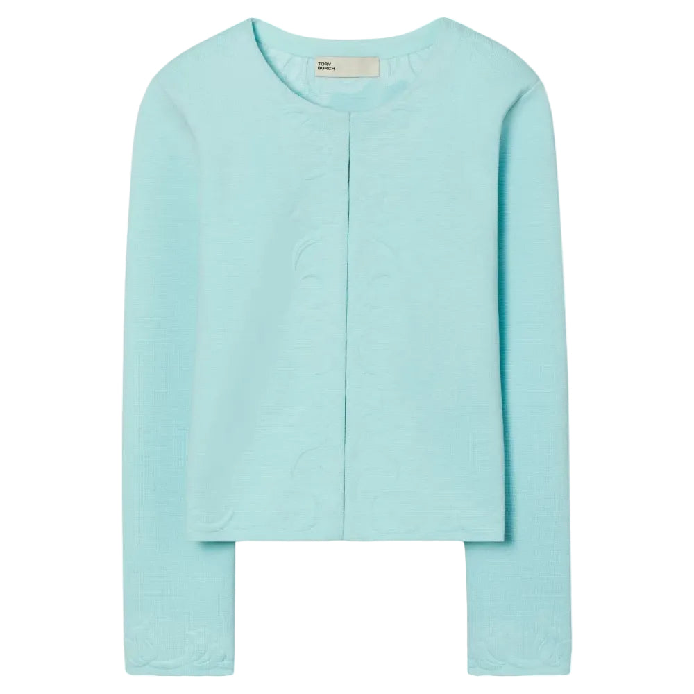 Casaco Tory Burch Turquesa Tam P BR