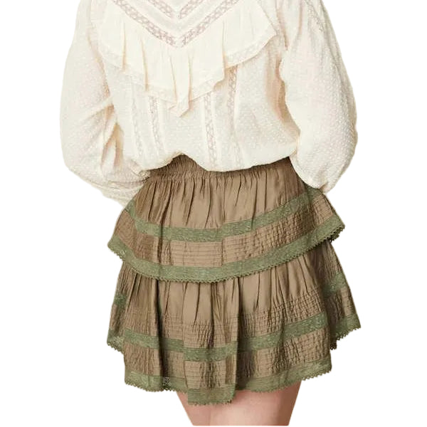 Saia LoveShackFancy Verde Tam P BR