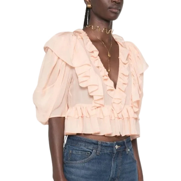 Blusa Chloé Rosa Pêssego Tam 34 BR