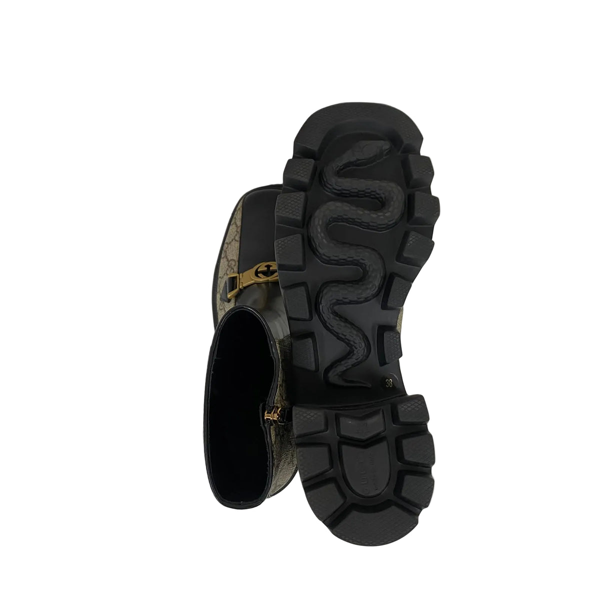 Bota Gucci GG Supreme MonogramaBege Tam 36 BR