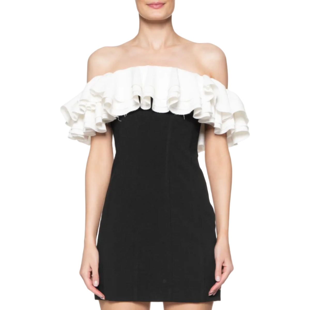 Vestido Staud Bicolor Tam 38 Br