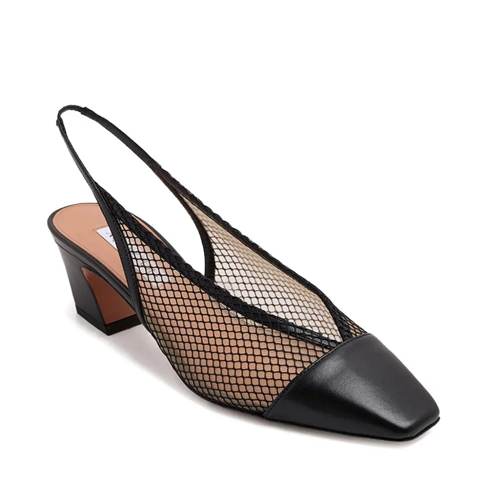Scarpin Margot com Mash Aquazzura Preto Tam. 36 Br