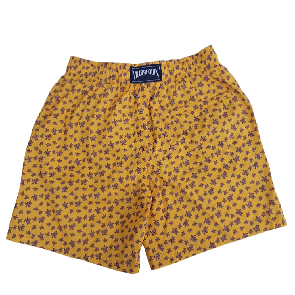 Bermuda Vilebrequin Amarelo Tartaruga Infantil Tam 10 Anos Br