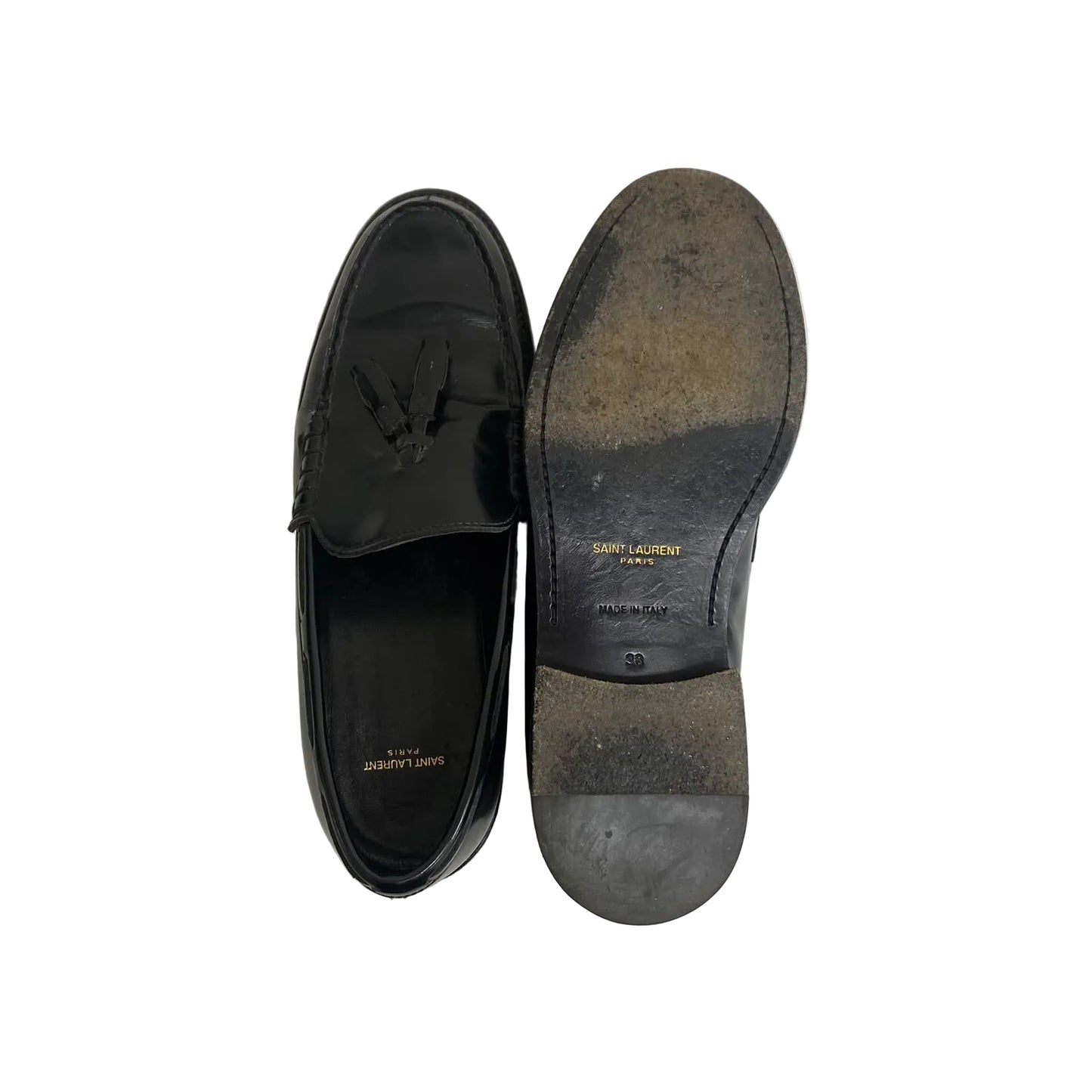 Mocassim Saint Laurent Preto Tam 36 Br