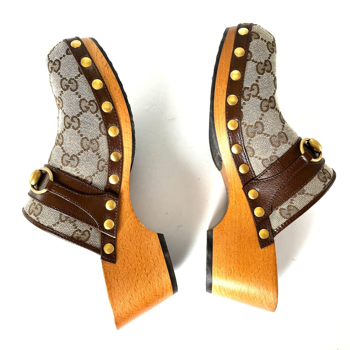 Tamanco Gucci Monograma Marrom Tam 38 Br