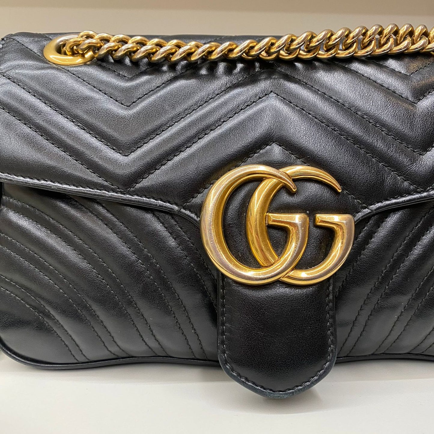 Bolsa Gucci Marmont Preta