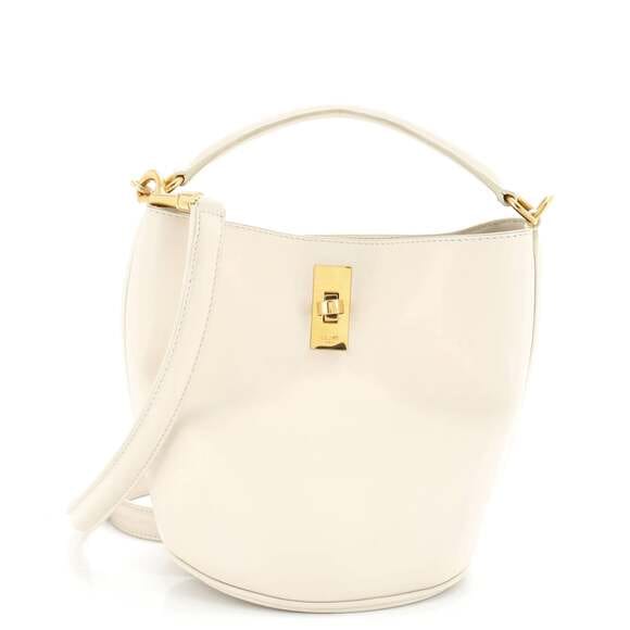 Bolsa Celine Teen Bucket Off White
