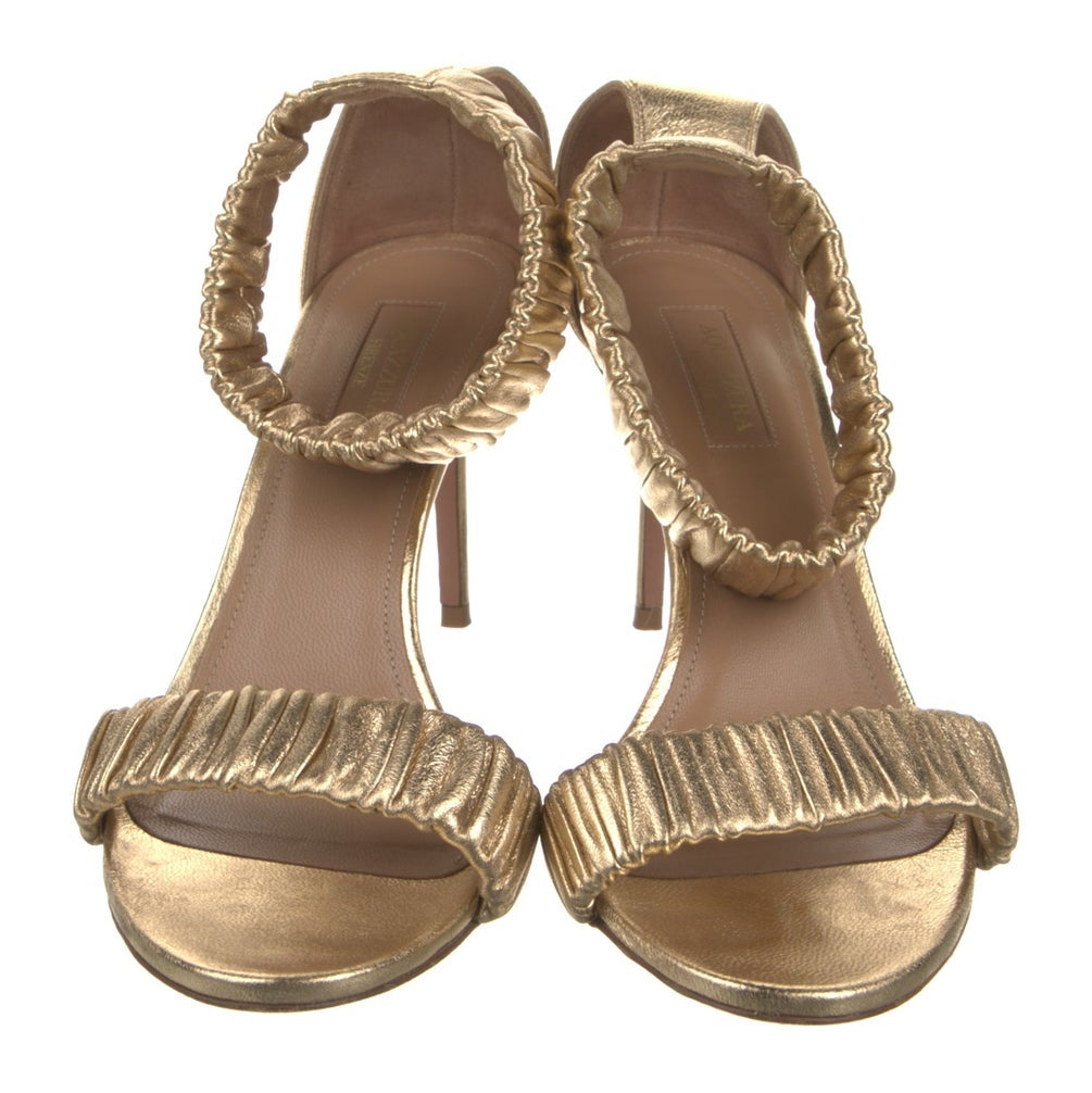 Sandalia Aquazzura Dourada Tam 36,5 Br