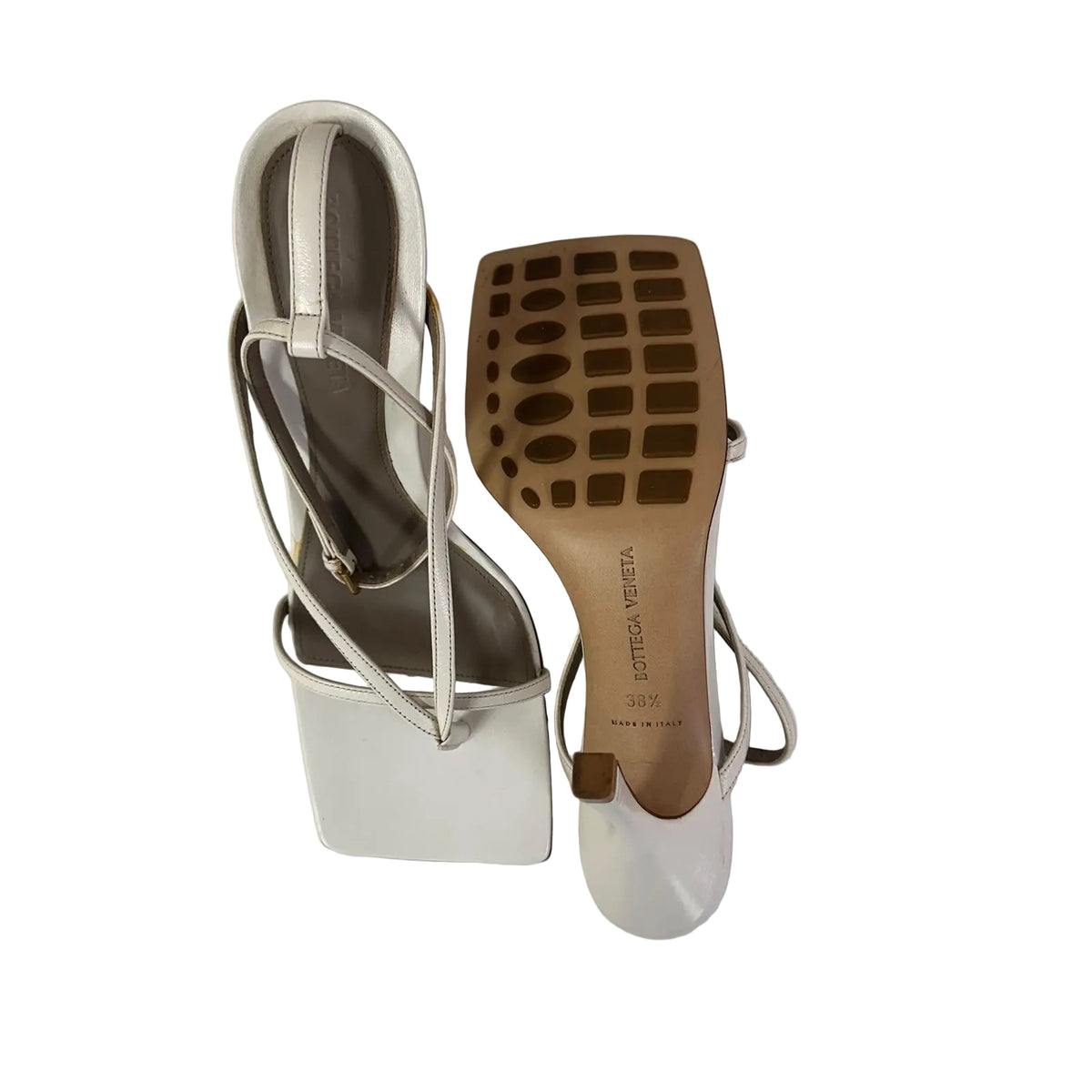 Sandália Bottega Veneta Branca Tam 36,5 BR