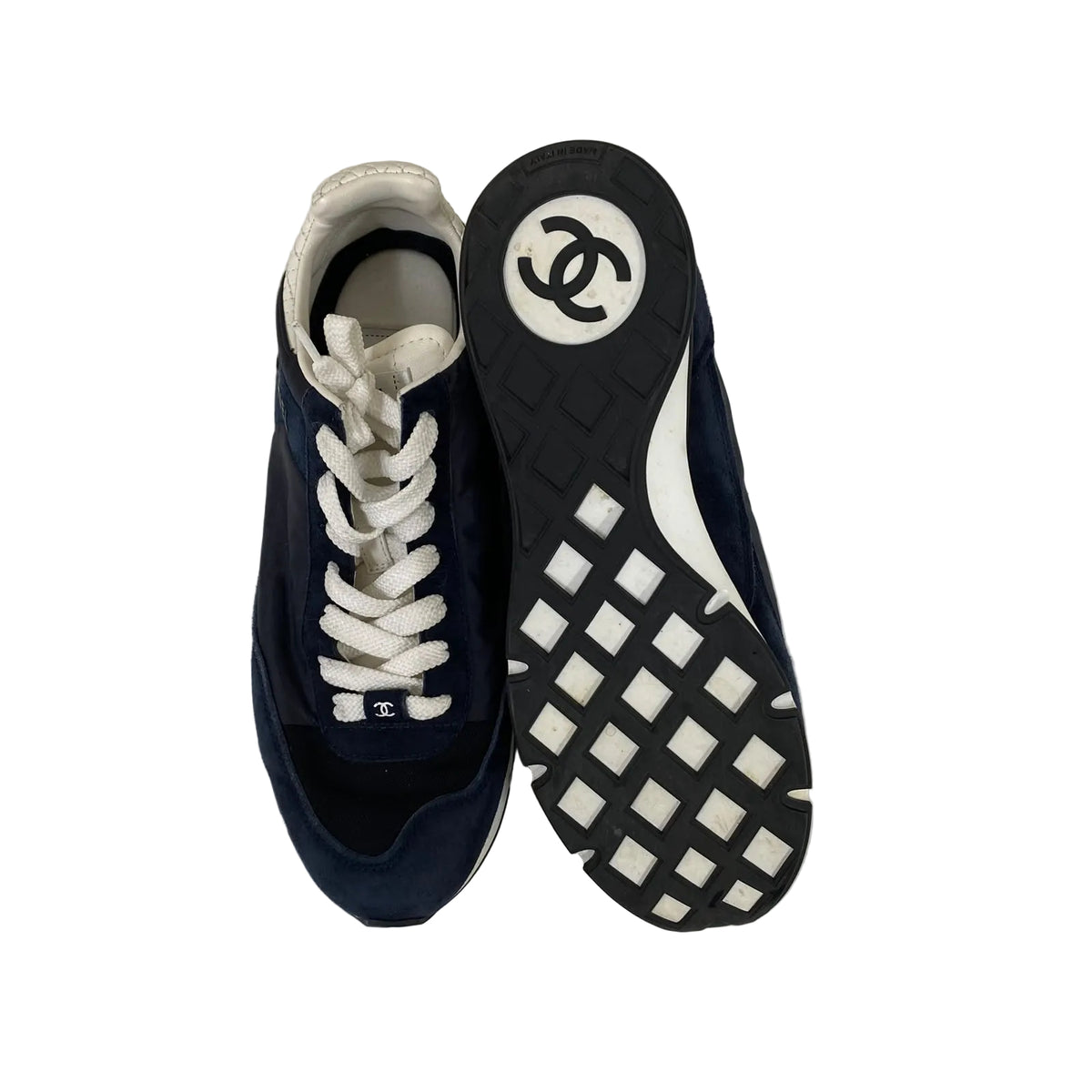Tenis Chanel Azul Marinho Tam 37,5 BR