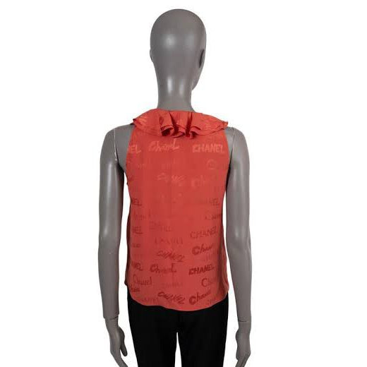 Blusa Chanel Laranja Tam 38 BR