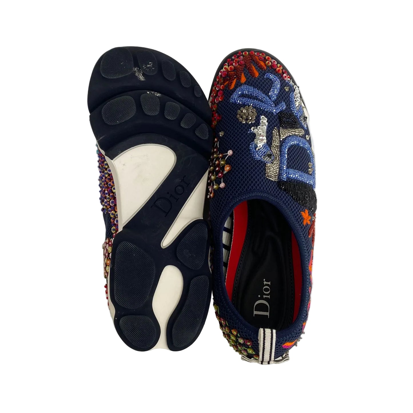 Tenis Dior Azul Lantejoulas Tam 34,5 Br