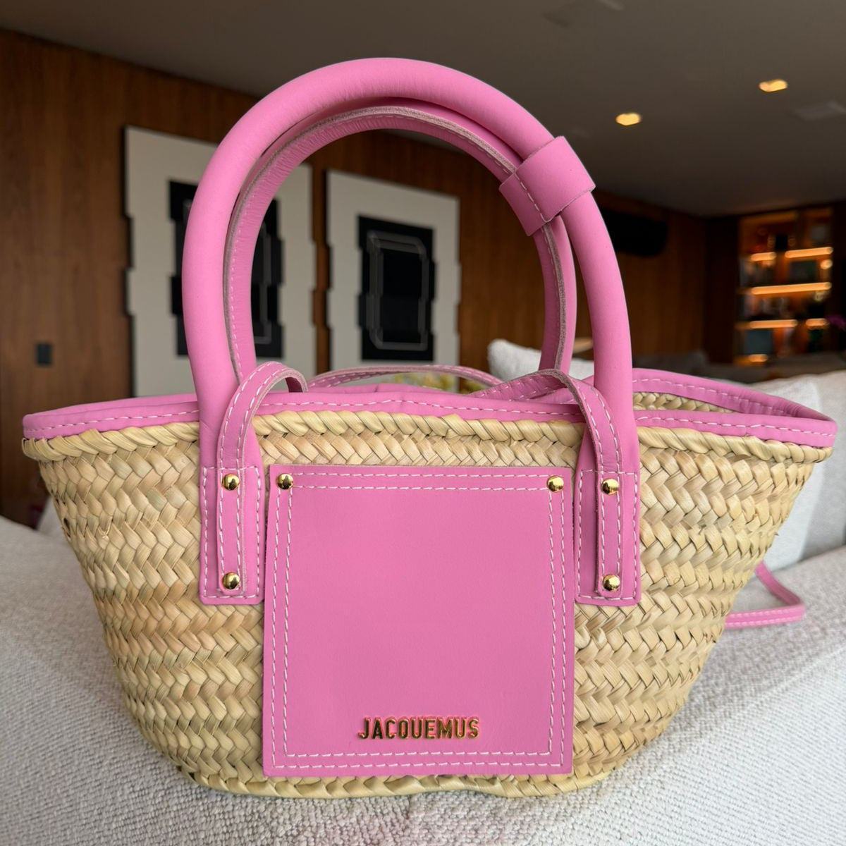 Bolsas . Bolsa Jacquemus Le Panier Soleil Raffia