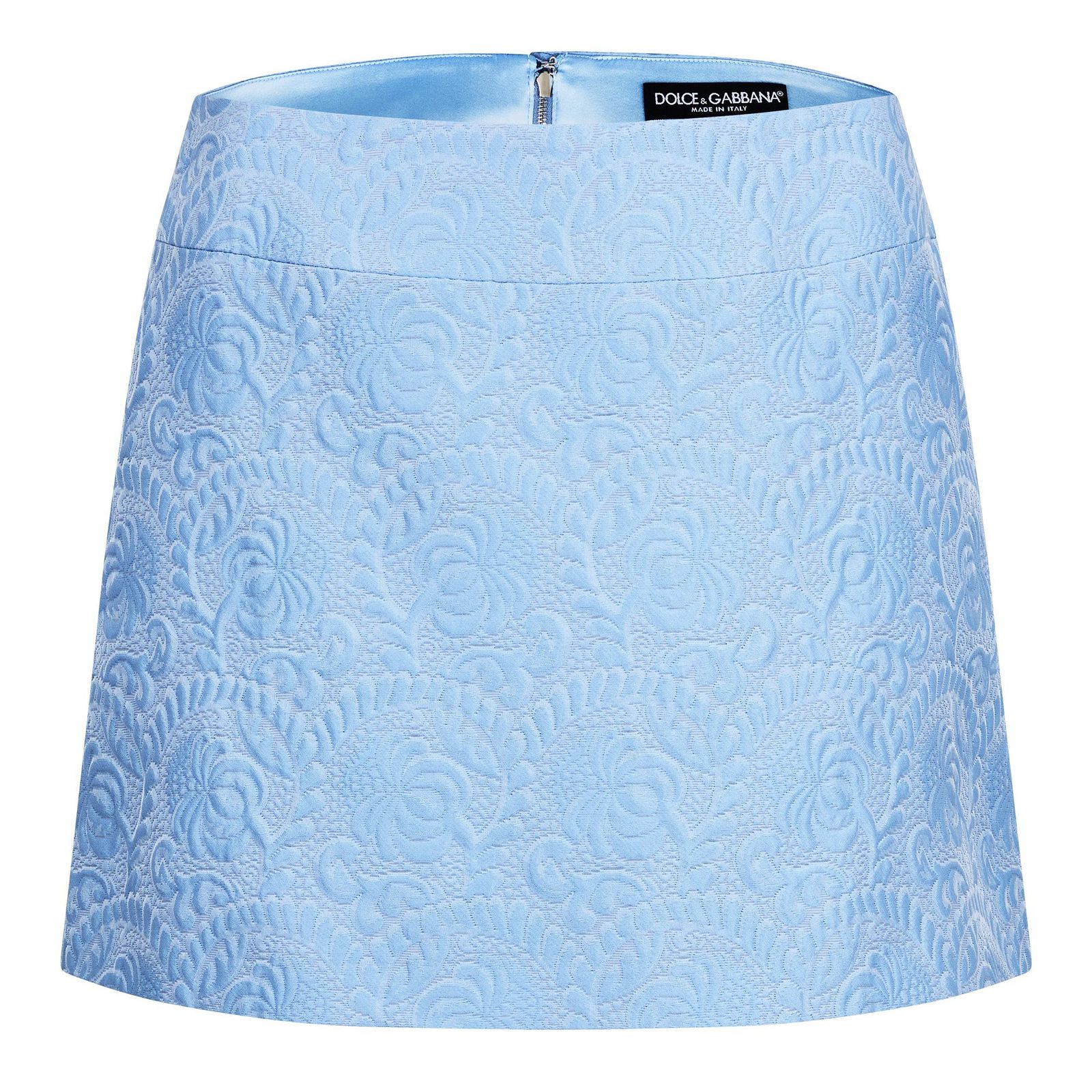 Bolsas . Saia Dolce&Gabbana Bordada Azul Tam 40 Br