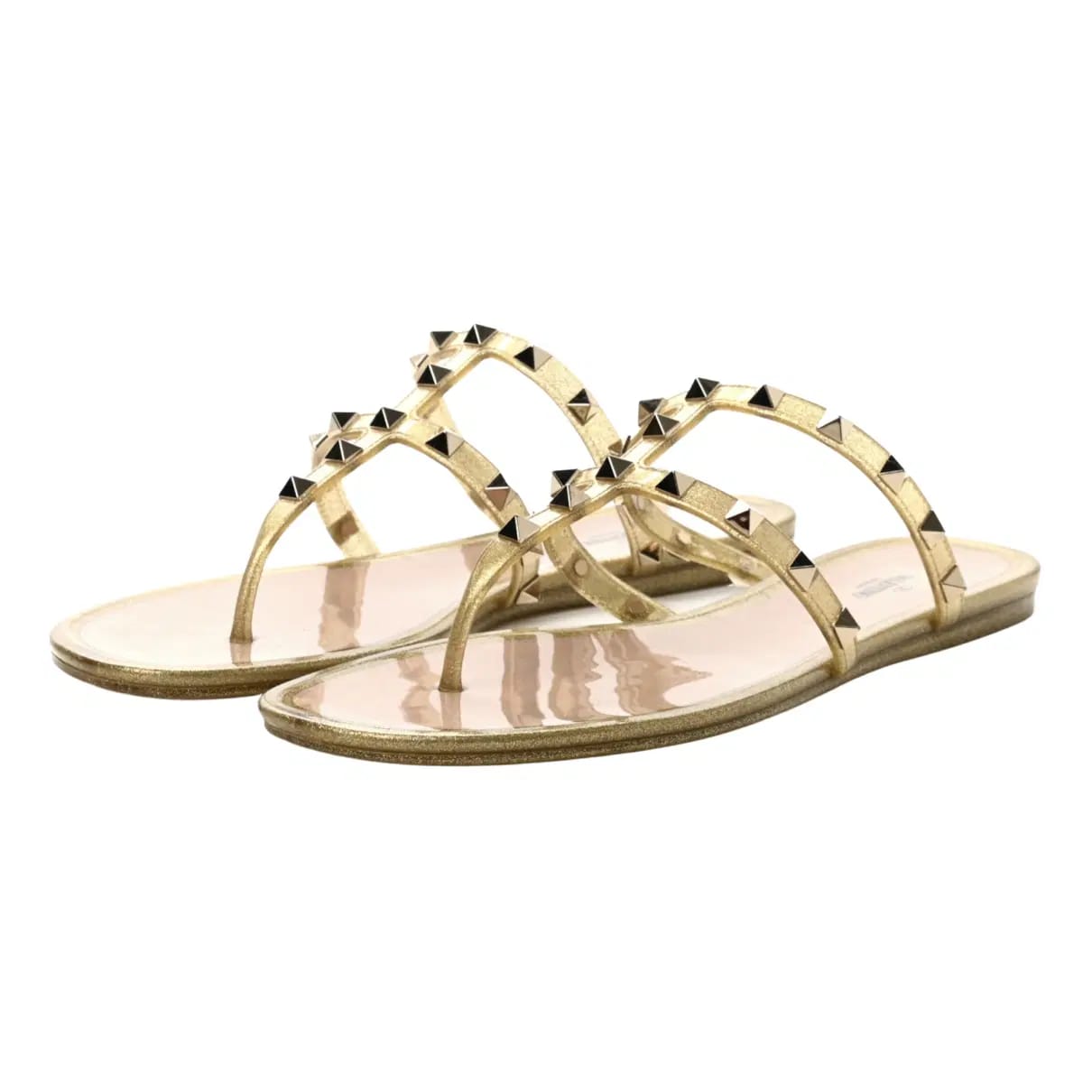 Rasteira Valentino Borracha Dourada Tam 37 BR