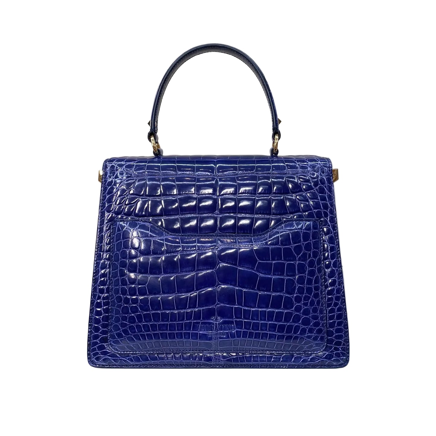 Bolsa Valentino Croco Azul