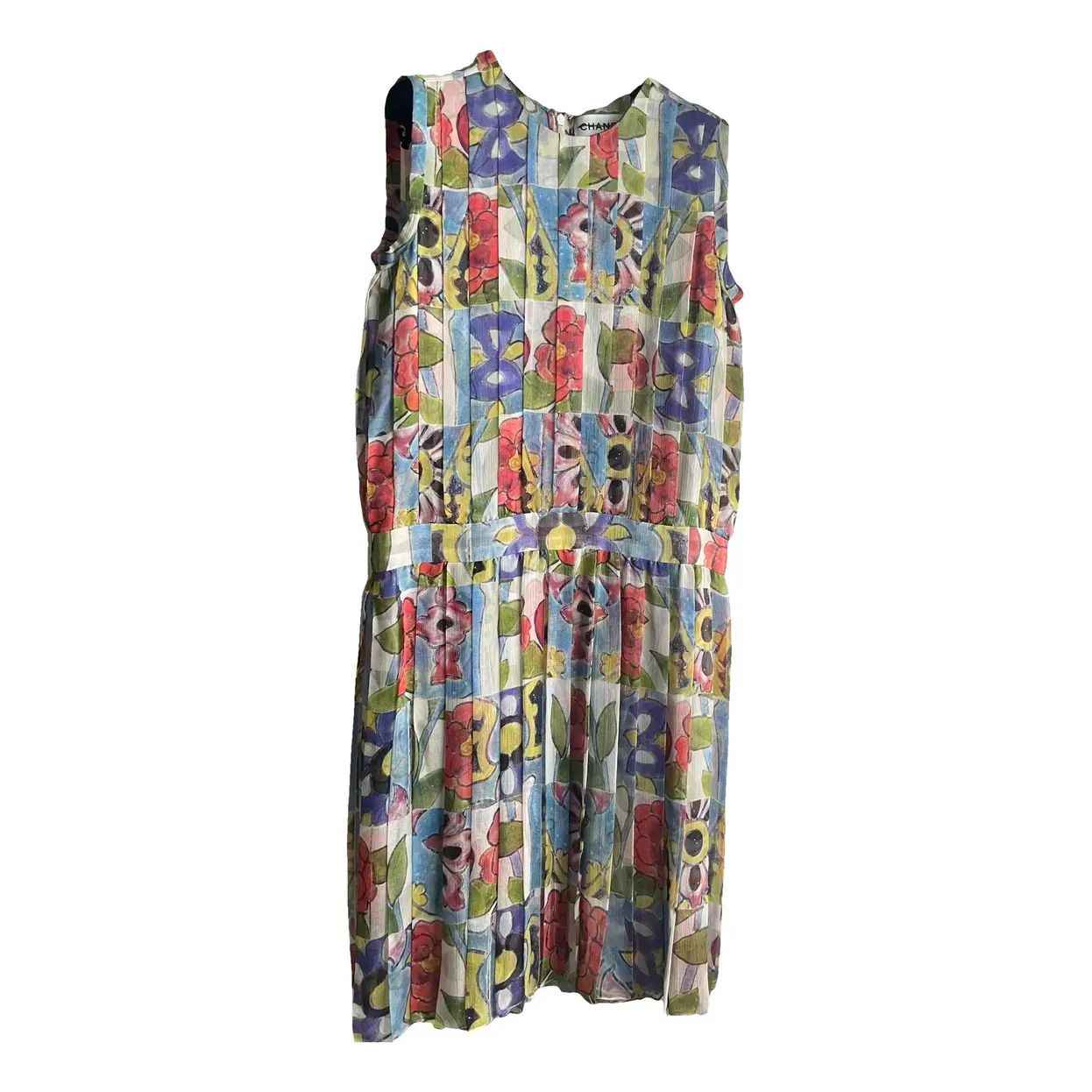 Vestido Chanel Colorido Babado Tam 38 Br