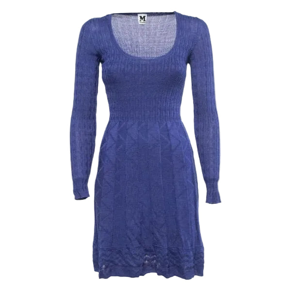 Vestido Missoni Azul Marinho Tam 36 Br