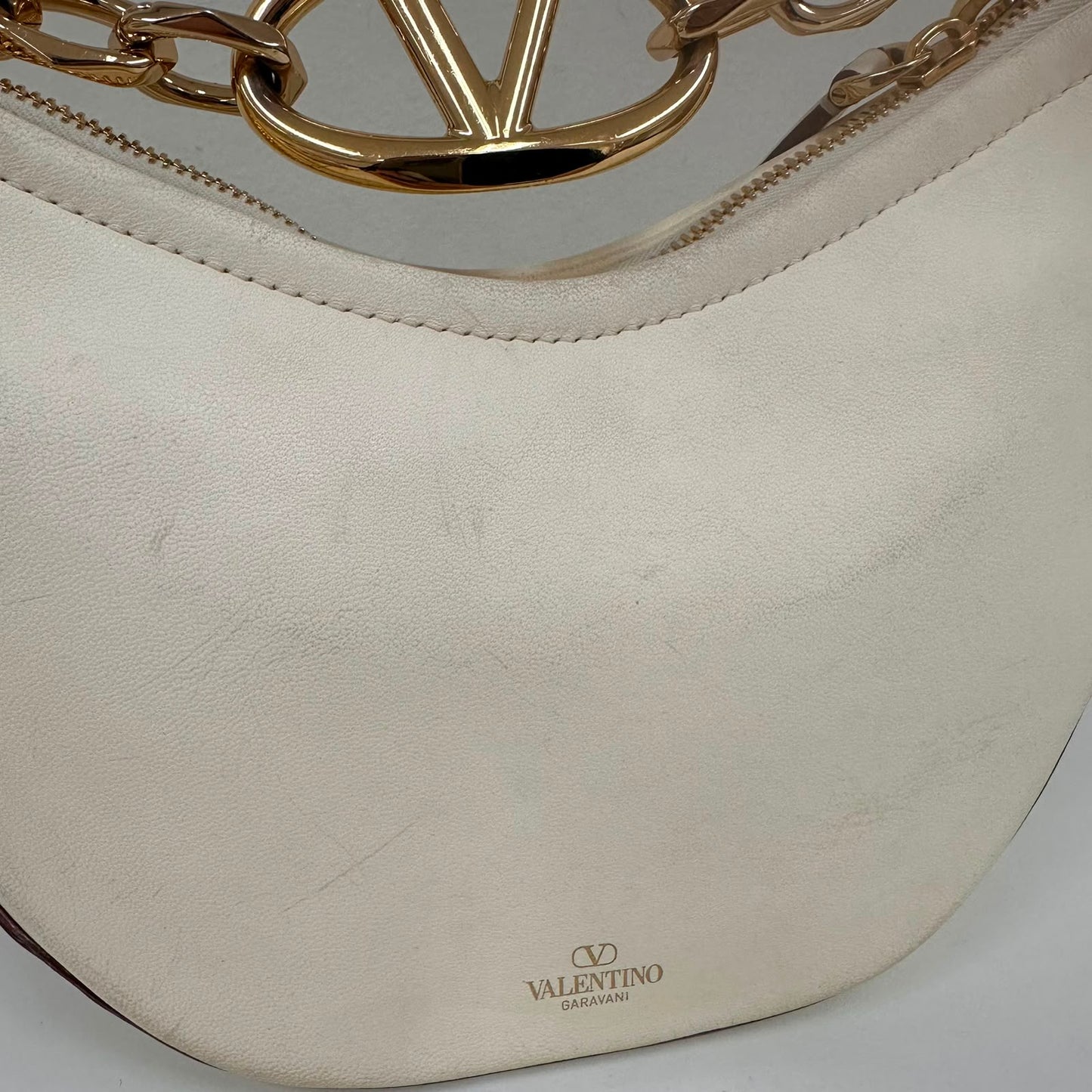 Bolsa Valentino Garavani Mini VLogo Moon Shoulder Bag Branca