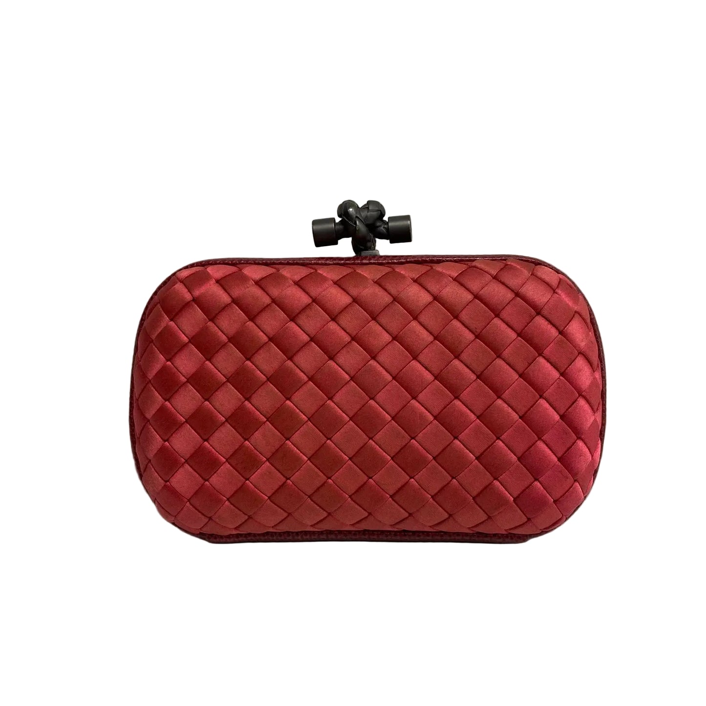 Clutch Bottega Veneta Intrecciato Vermelha