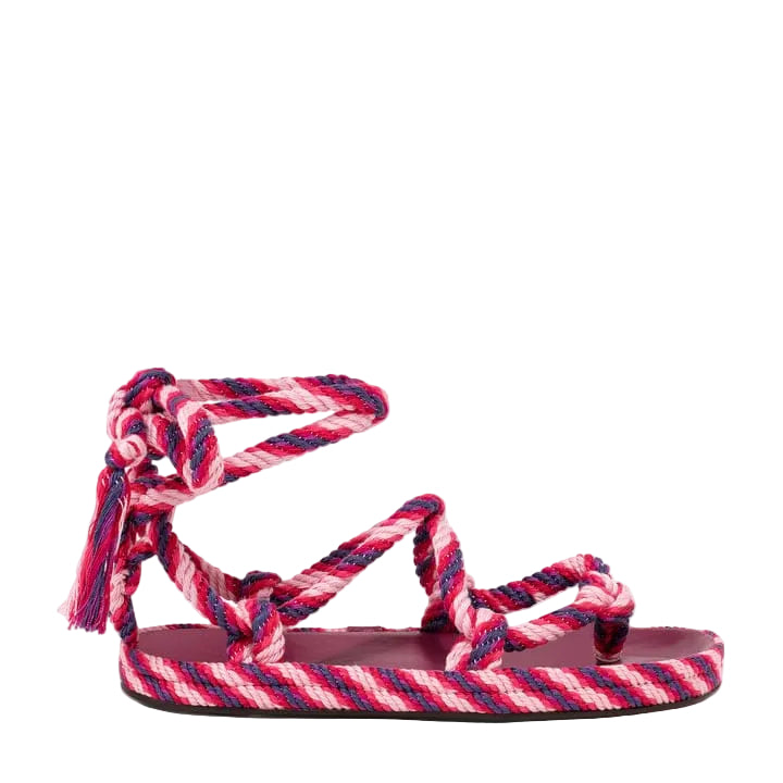 Rasteira Isabel Marant Rosa e Roxo Tam 37 BR