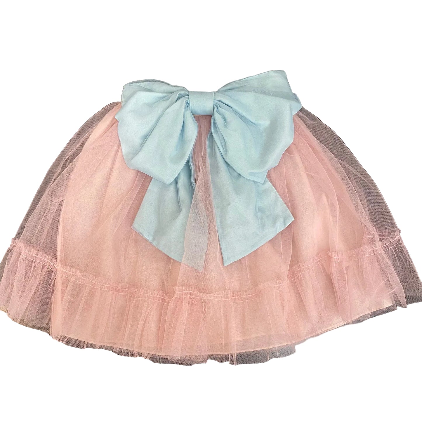 Saia Gucci Tule Rosa Laço Infantil Tam 8 anos Br