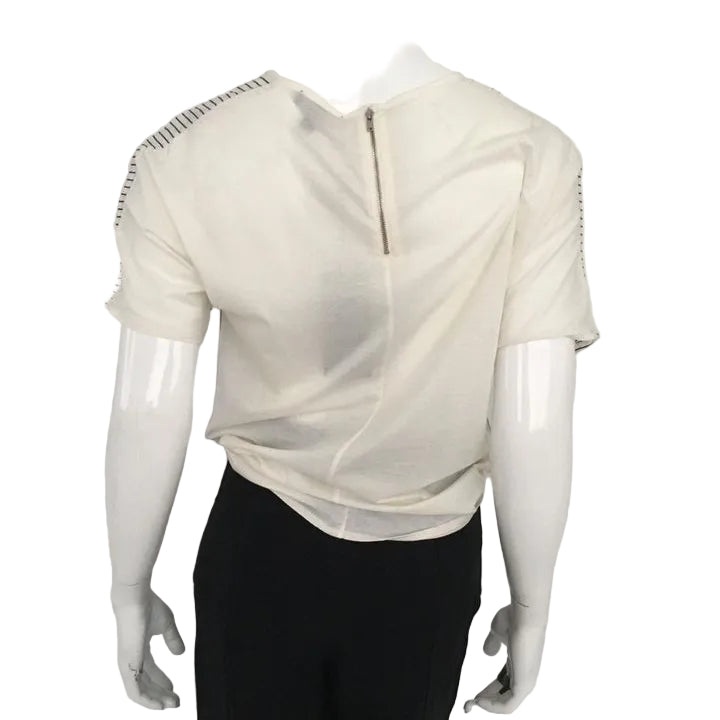 Blusa J crew Listras Diagonais Tam P BR