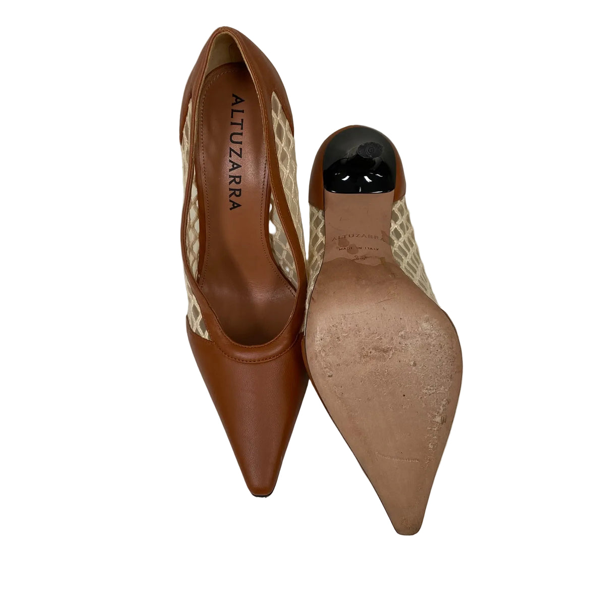 Scarpin Altuzarra Caramelo Bordado Tam 34 BR
