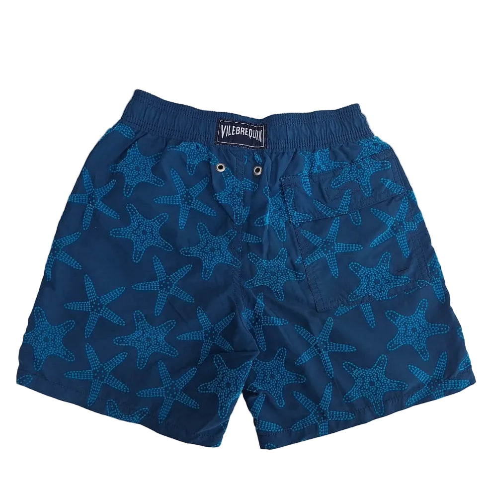 Bermuda Vilebrequin Estrela do Mar Azul Infantil Tam 10 Anos Br