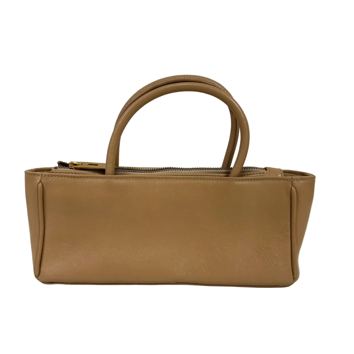 Bolsa Bagllet Couro BG202 Bege