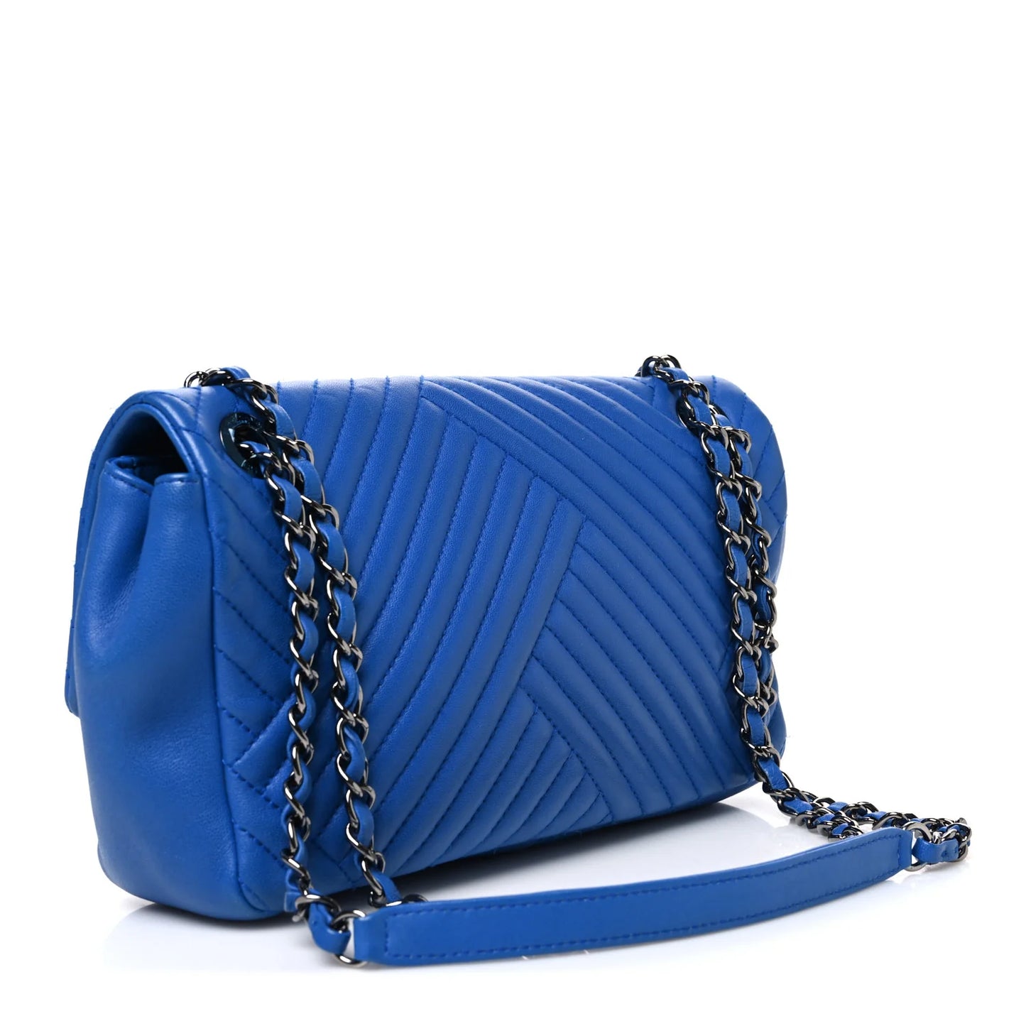 Bolsa Chanel Classic Double Flap Azul