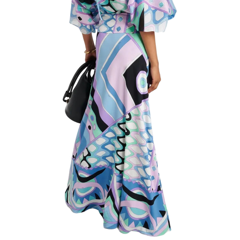 Saia Pucci Estampada Azul Tam 36 BR