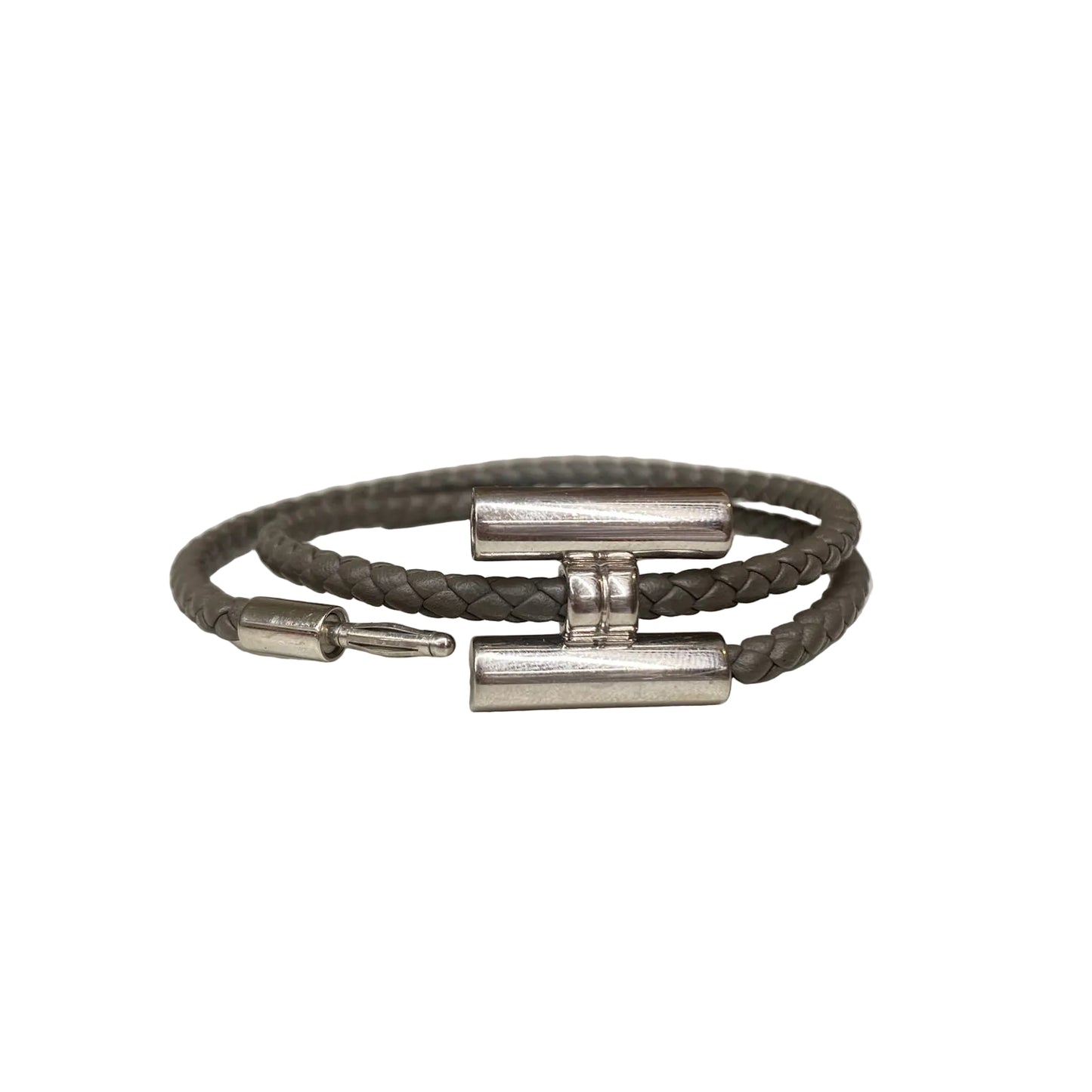 Pulseira Hermès Tournis Cinza Palladium