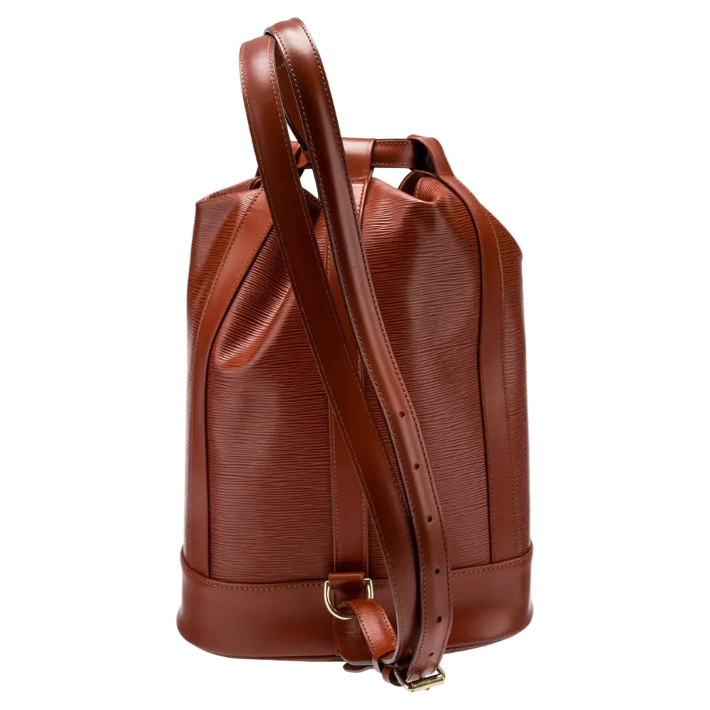 Mochila Louis Vuitton Randonnee Epi Caramelo