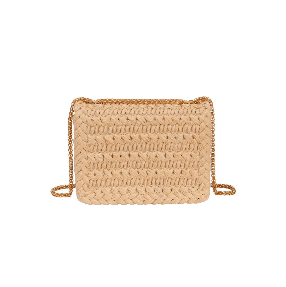 Bolsa Valentino Garavani One Stud Raffia