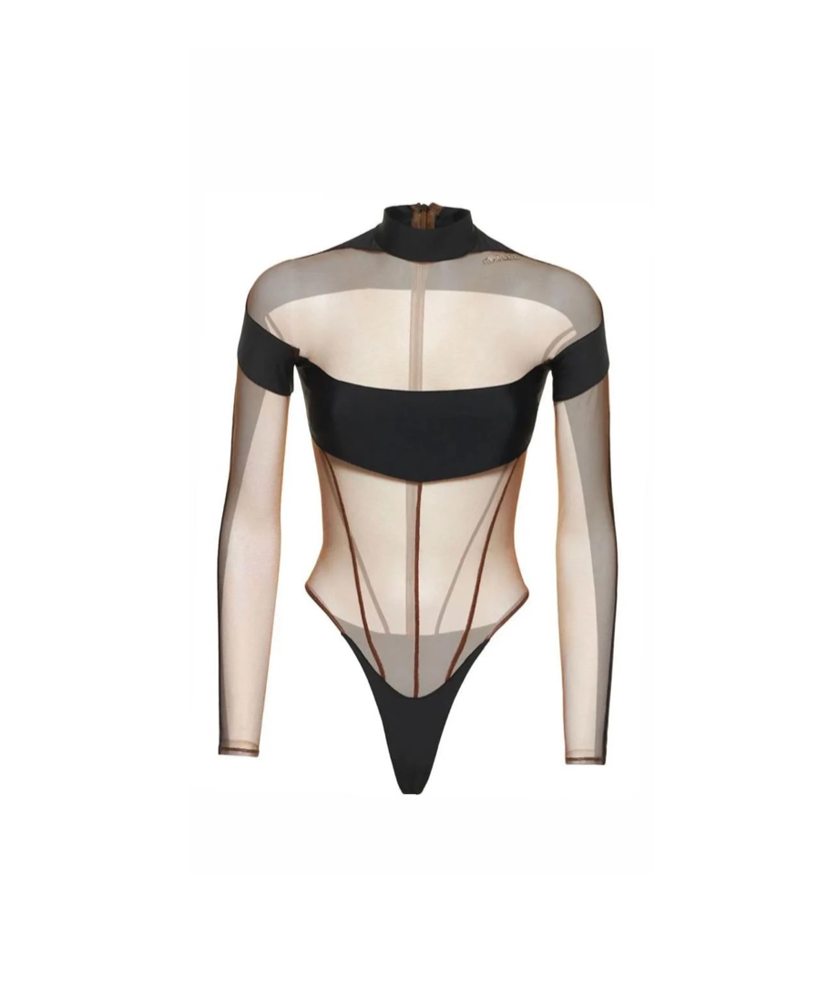 Body Mugler Preto Tam. P BR