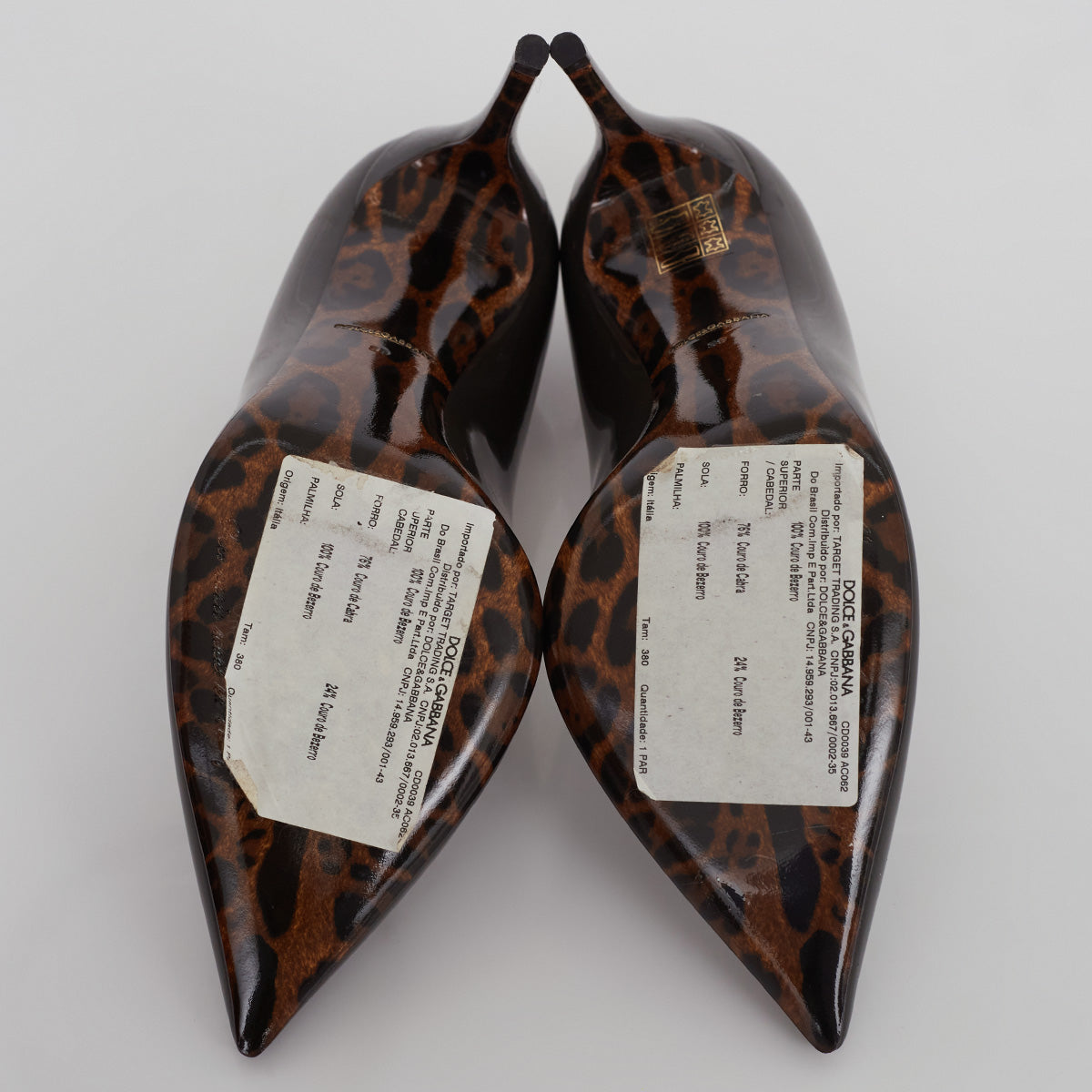 Scarpin Dolce & Gabbana Marrom Escuro Tam. 37 BR