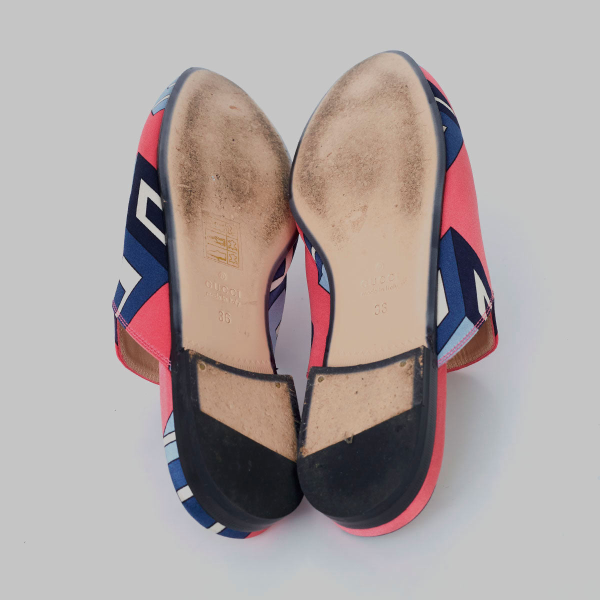 Mule Gucci Princetown Horsebit Rosa Estampado Tam. 34 Br