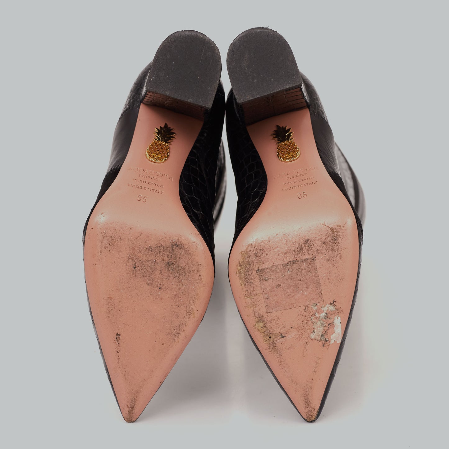 Bota Aquazzura Preta Tam. 33 Br