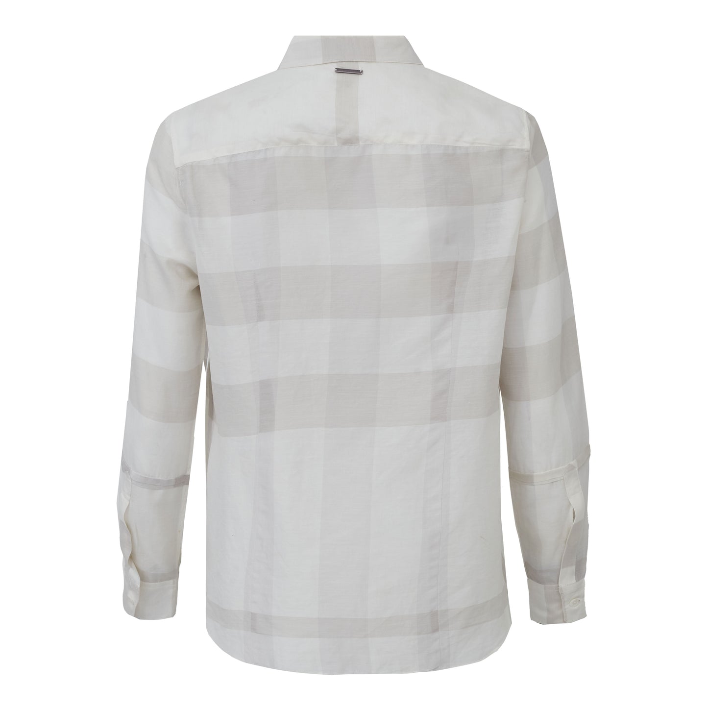 Camisa Burberry Xadrez Off white Tam. 40 Br